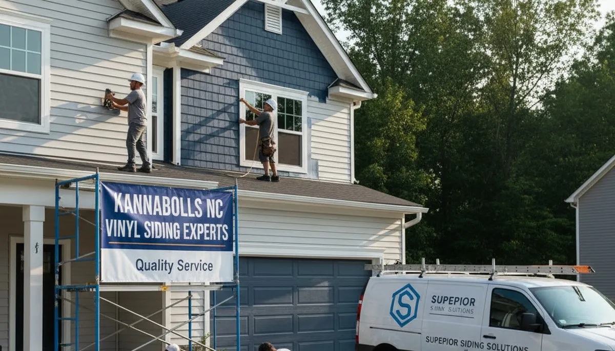 Professional vinyl siding installation on home exterior in Charlotte, NC